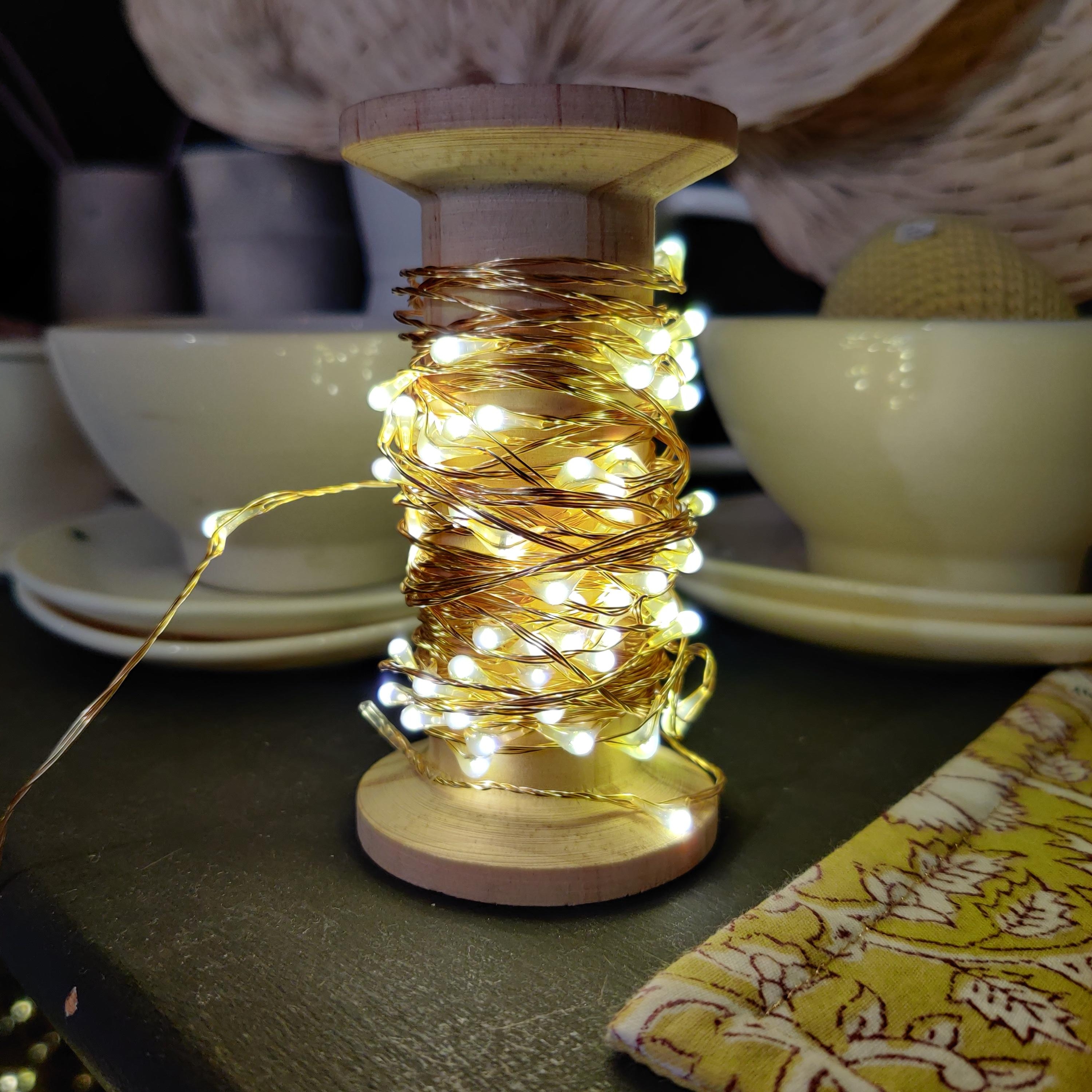 5 objets déco faciles à faire avec des guirlandes LED - Le Blog Lux et Déco